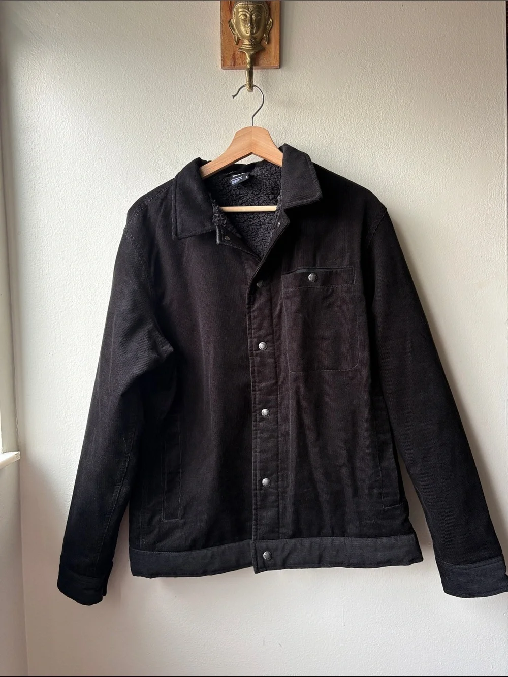The North Face Corduroy Junction Fleece Lined Snap Shacket Men's Medium